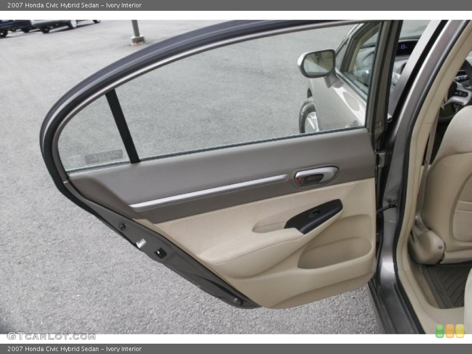 Ivory Interior Door Panel for the 2007 Honda Civic Hybrid Sedan #45786118