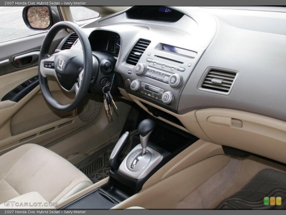 Ivory Interior Dashboard for the 2007 Honda Civic Hybrid Sedan #45786402