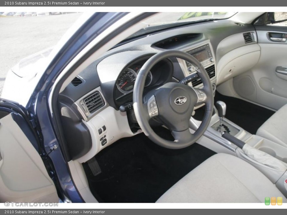 Ivory Interior Photo for the 2010 Subaru Impreza 2.5i Premium Sedan #45787838