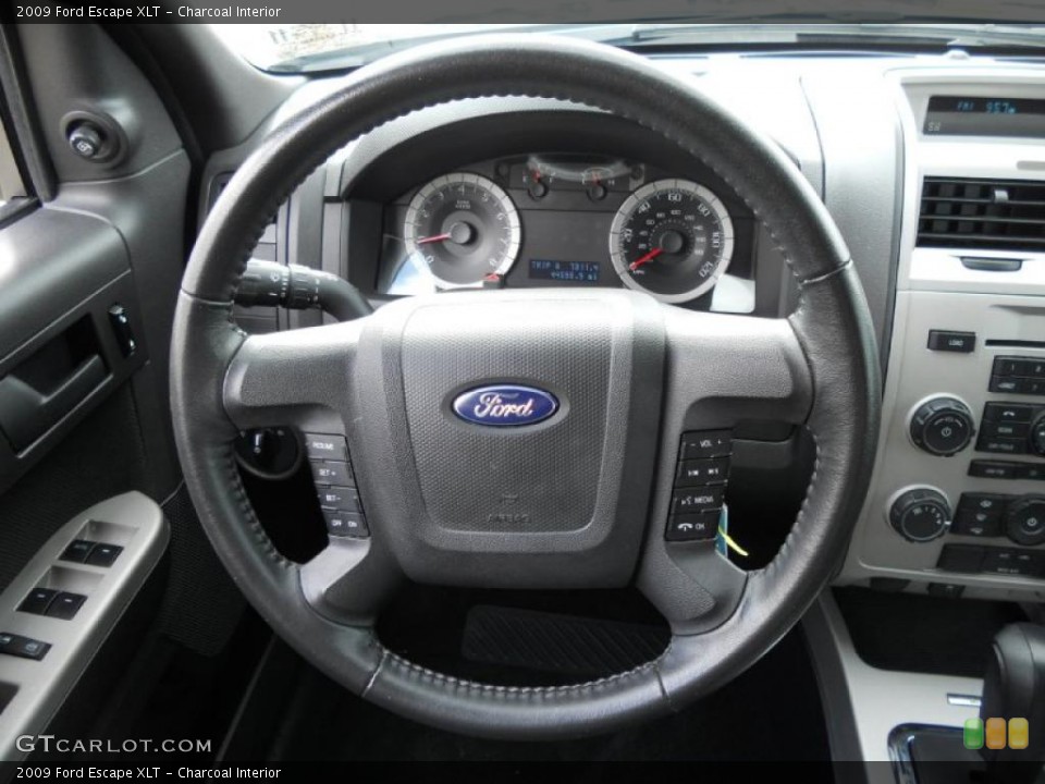 Charcoal Interior Steering Wheel for the 2009 Ford Escape XLT #45790510