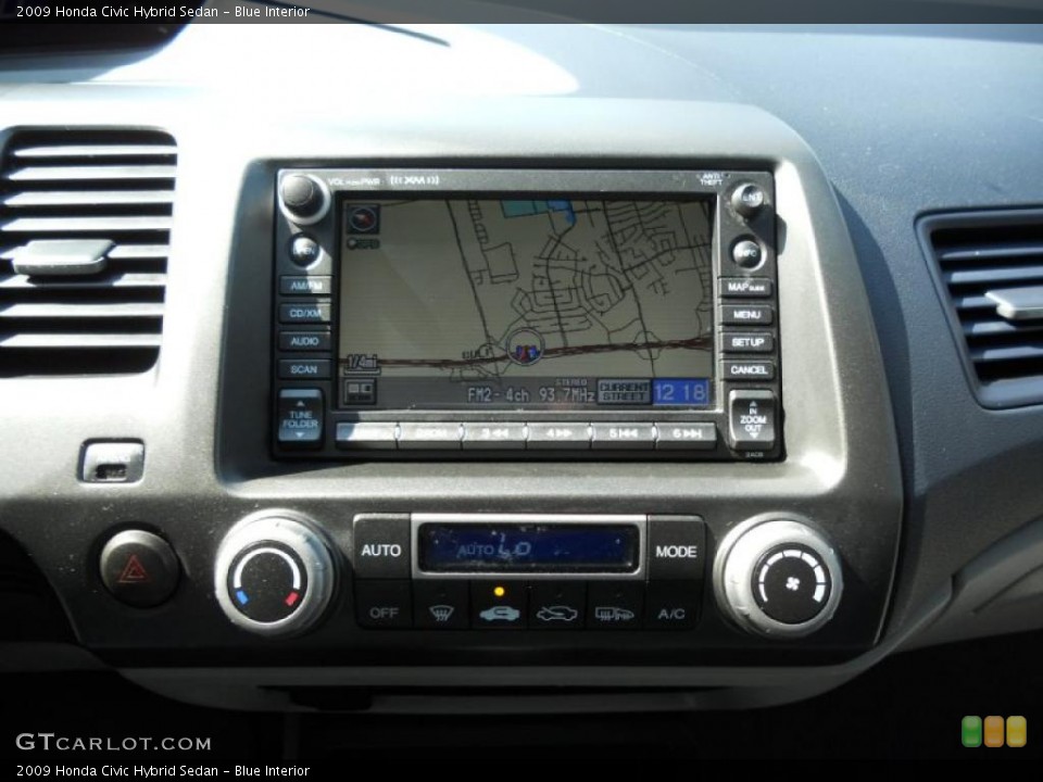Blue Interior Navigation for the 2009 Honda Civic Hybrid Sedan #45790738