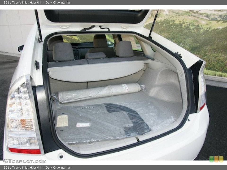 Dark Gray Interior Trunk for the 2011 Toyota Prius Hybrid III #45795755