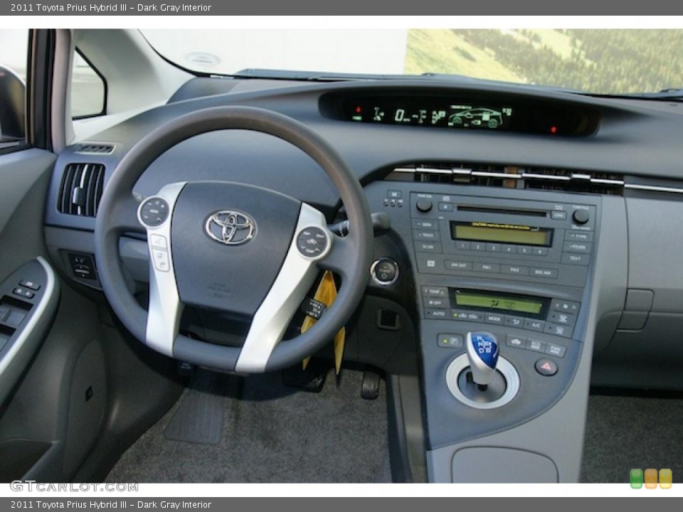 Dark Gray Interior Dashboard for the 2011 Toyota Prius Hybrid III #45795763