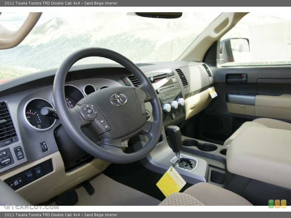 Sand Beige Interior Photo for the 2011 Toyota Tundra TRD Double Cab 4x4 #45796535