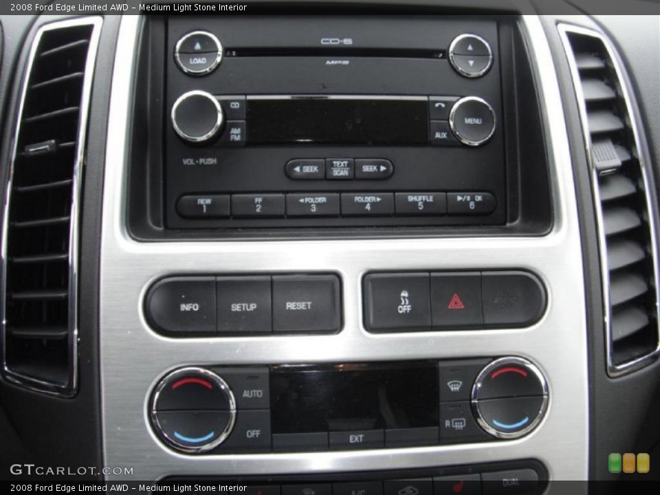 Medium Light Stone Interior Controls for the 2008 Ford Edge Limited AWD #45797215