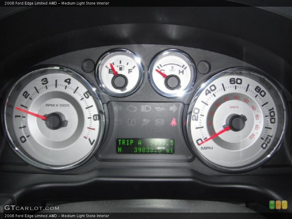 Medium Light Stone Interior Gauges for the 2008 Ford Edge Limited AWD #45797245