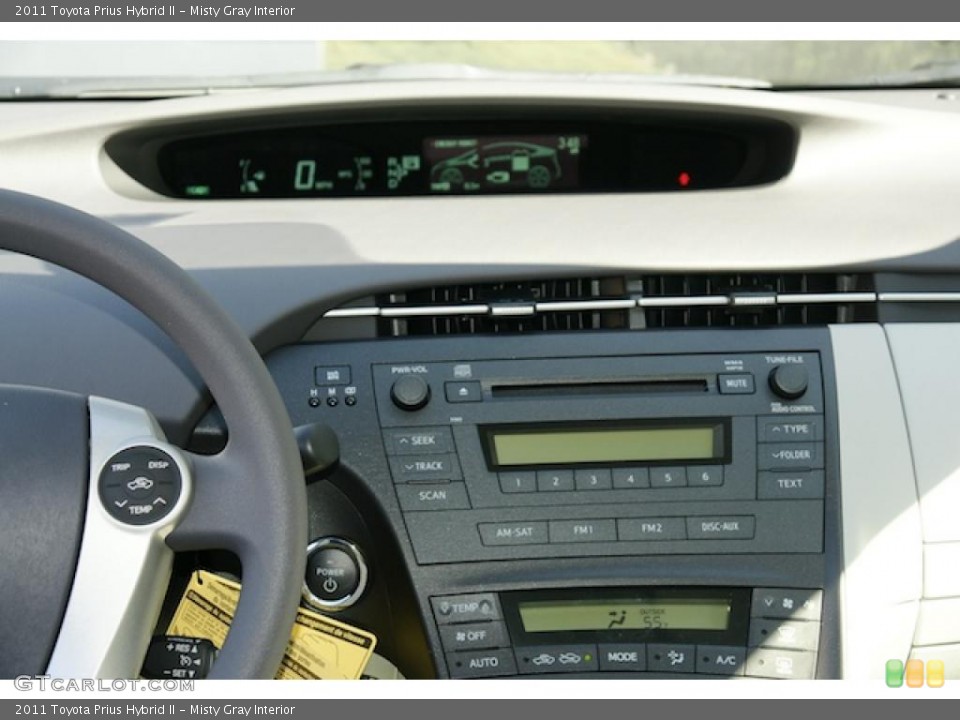 Misty Gray Interior Controls for the 2011 Toyota Prius Hybrid II #45797251