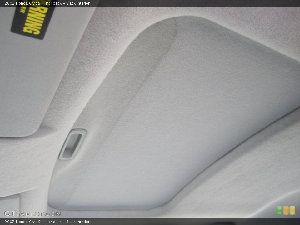 Black Interior Sunroof for the 2002 Honda Civic Si Hatchback #45797511