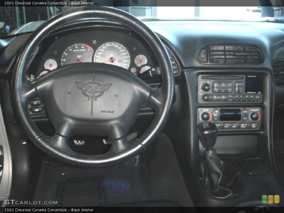 Black Interior Dashboard for the 2001 Chevrolet Corvette Convertible #45797775