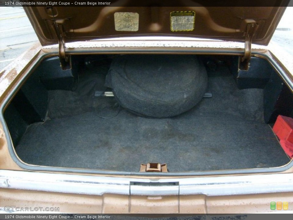 Cream Beige Interior Trunk for the 1974 Oldsmobile Ninety Eight Coupe #45798079