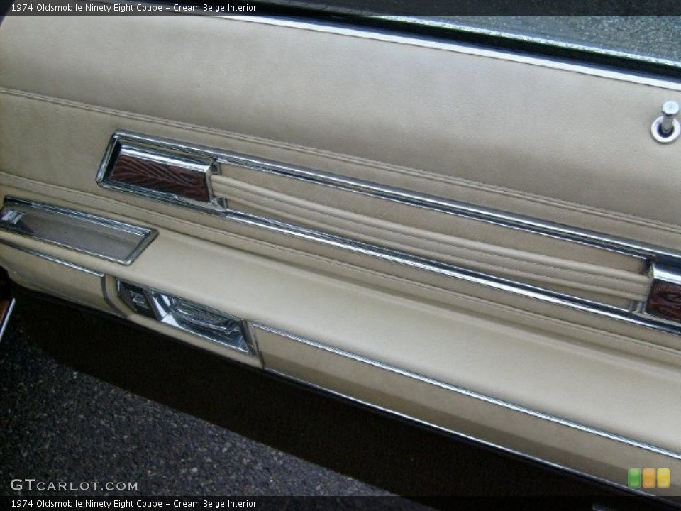 Cream Beige Interior Door Panel for the 1974 Oldsmobile Ninety Eight Coupe #45798095