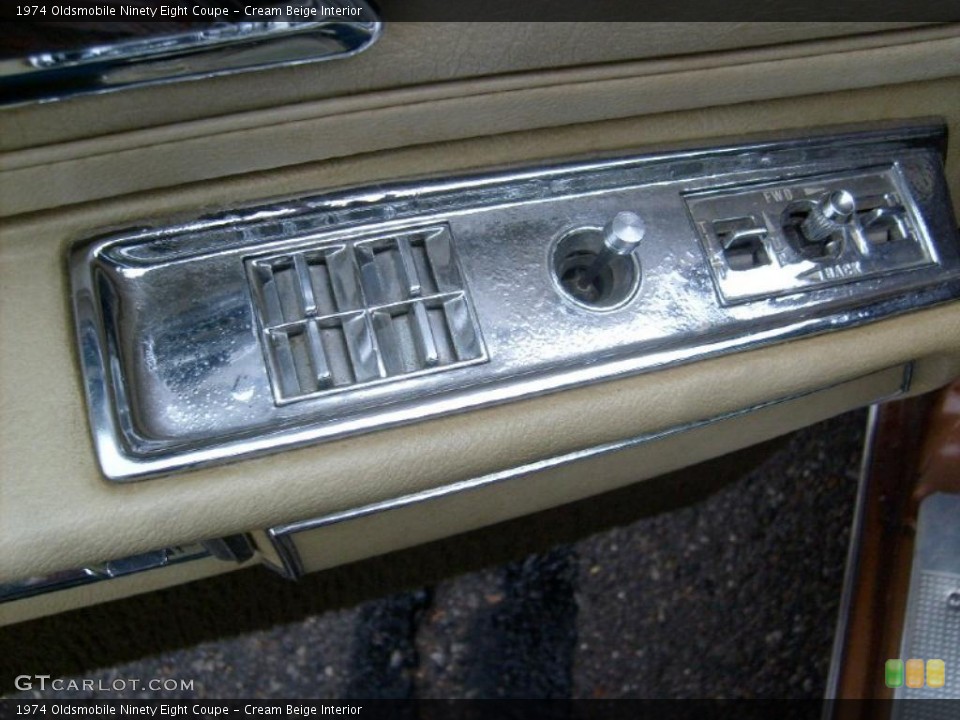 Cream Beige Interior Door Panel for the 1974 Oldsmobile Ninety Eight Coupe #45798107
