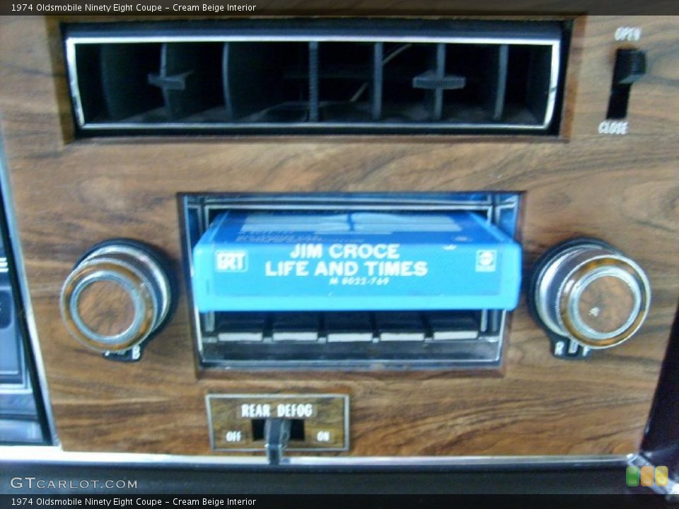 Cream Beige Interior Audio System for the 1974 Oldsmobile Ninety Eight Coupe #45798139