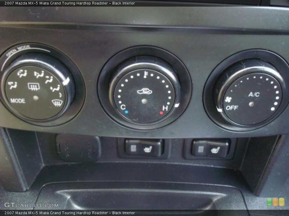 Black Interior Controls for the 2007 Mazda MX-5 Miata Grand Touring Hardtop Roadster #45798423