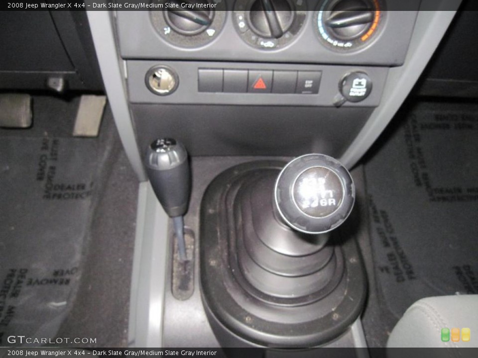 Dark Slate Gray/Medium Slate Gray Interior Transmission for the 2008 Jeep Wrangler X 4x4 #45799215