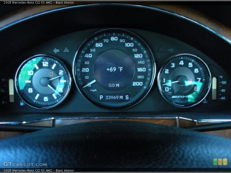 Black Interior Gauges for the 2008 Mercedes-Benz CLS 63 AMG #45801501