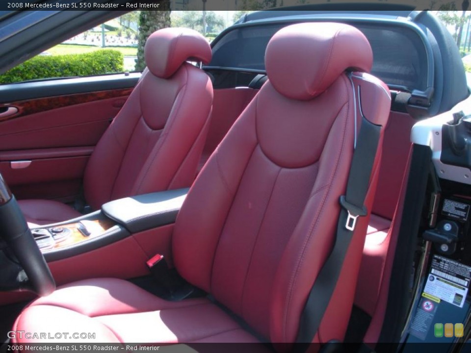 Red Interior Photo for the 2008 Mercedes-Benz SL 550 Roadster #45801685
