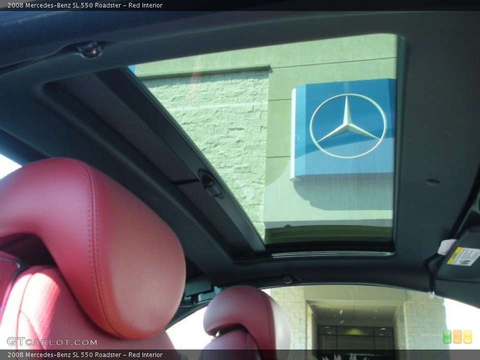 Red Interior Sunroof for the 2008 Mercedes-Benz SL 550 Roadster #45801729
