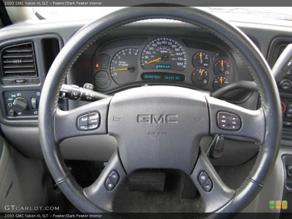 Pewter/Dark Pewter Interior Steering Wheel for the 2003 GMC Yukon XL SLT #45801949