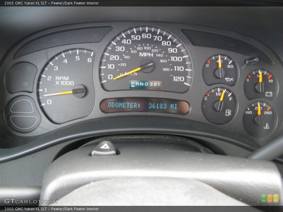 Pewter/Dark Pewter Interior Gauges for the 2003 GMC Yukon XL SLT #45801957