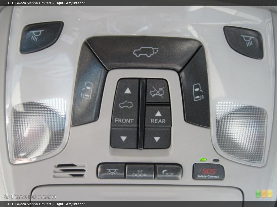 Light Gray Interior Controls for the 2011 Toyota Sienna Limited #45802597