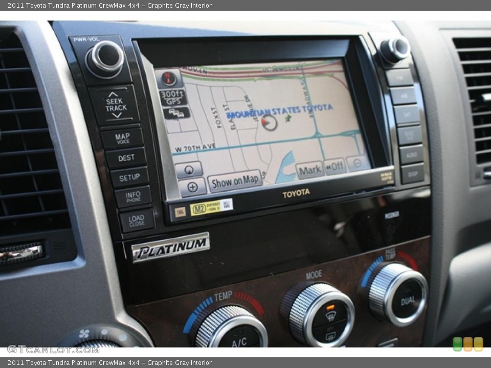 Graphite Gray Interior Navigation for the 2011 Toyota Tundra Platinum CrewMax 4x4 #45802837