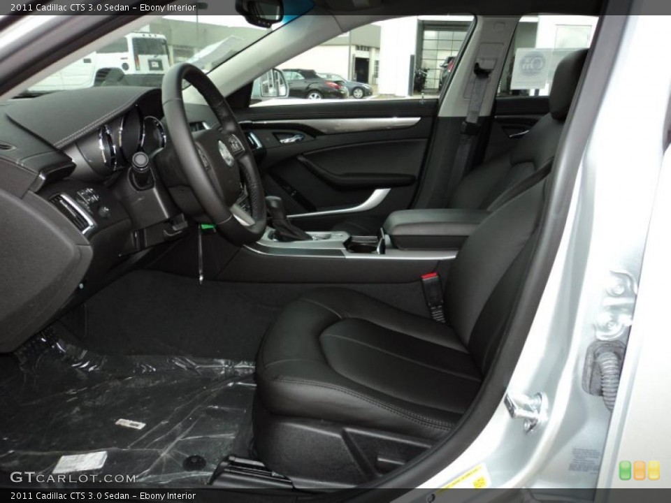 Ebony Interior Photo for the 2011 Cadillac CTS 3.0 Sedan #45803625