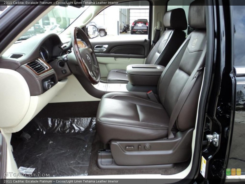 Cocoa/Light Linen Tehama Leather Interior Photo for the 2011 Cadillac Escalade Platinum #45803673