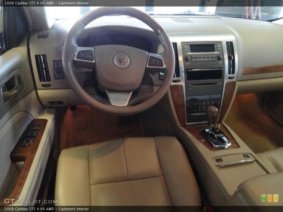 Cashmere Interior Dashboard for the 2008 Cadillac STS 4 V6 AWD #45803845