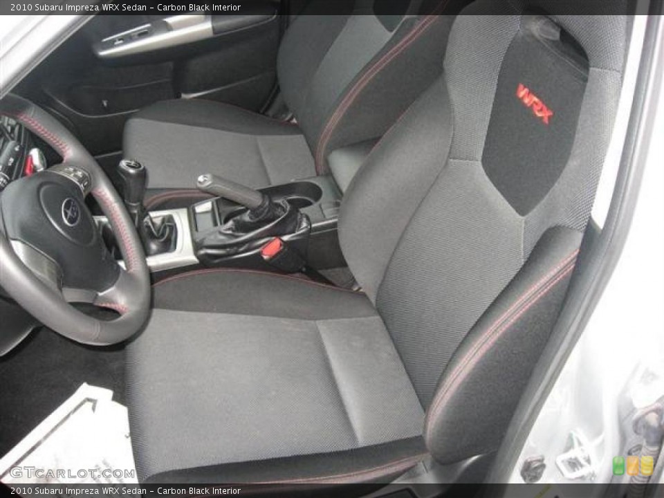 Carbon Black Interior Photo for the 2010 Subaru Impreza WRX Sedan #45805101