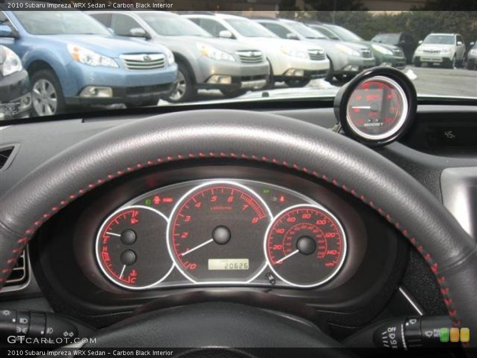 Carbon Black Interior Gauges for the 2010 Subaru Impreza WRX Sedan #45805205