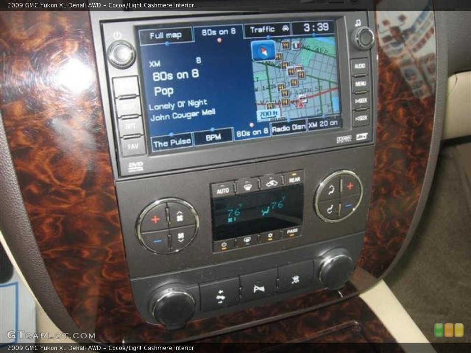 Cocoa/Light Cashmere Interior Navigation for the 2009 GMC Yukon XL Denali AWD #45805501