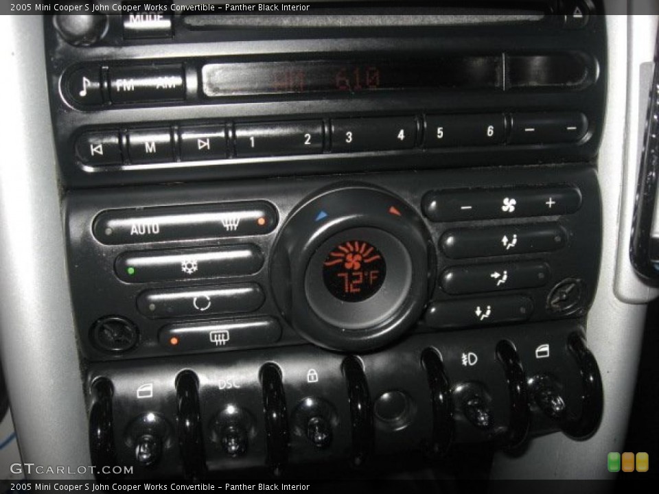 Panther Black Interior Controls for the 2005 Mini Cooper S John Cooper Works Convertible #45806109