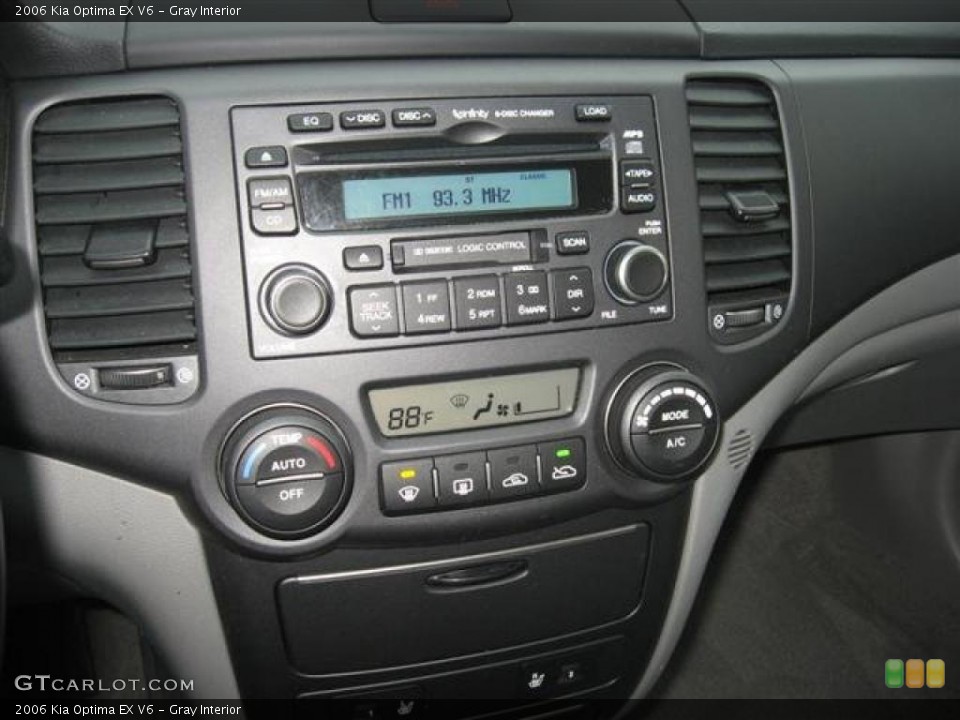 Gray Interior Controls for the 2006 Kia Optima EX V6 #45806793
