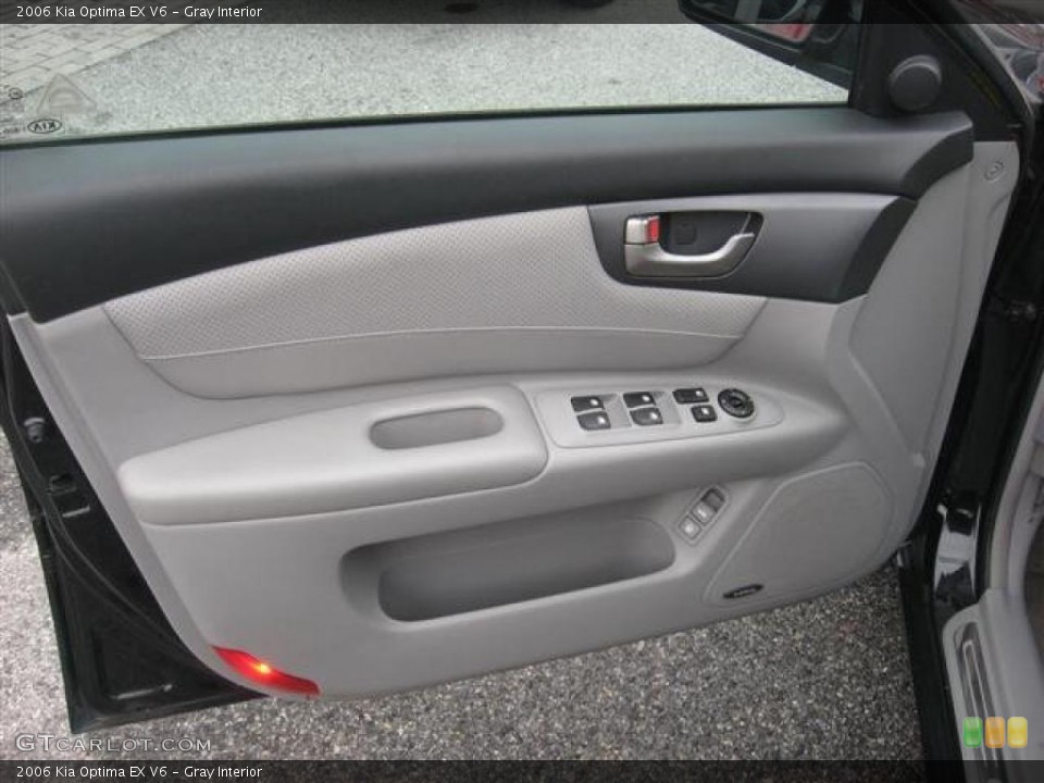Gray Interior Door Panel for the 2006 Kia Optima EX V6 #45806837