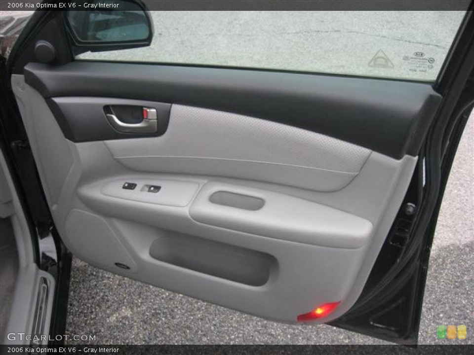 Gray Interior Door Panel for the 2006 Kia Optima EX V6 #45806845