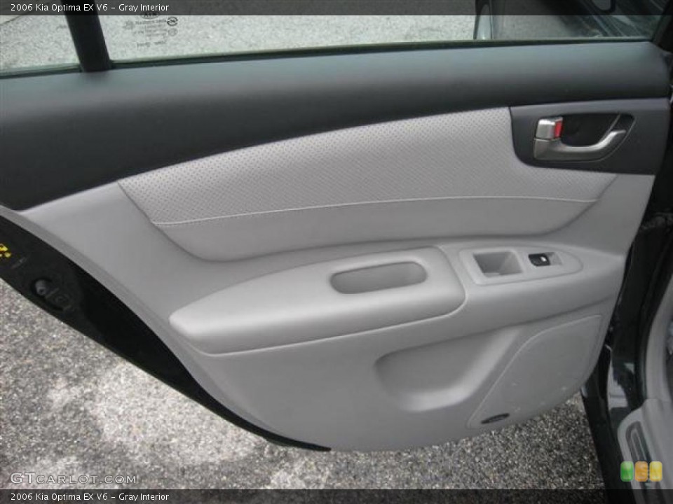 Gray Interior Door Panel for the 2006 Kia Optima EX V6 #45806861