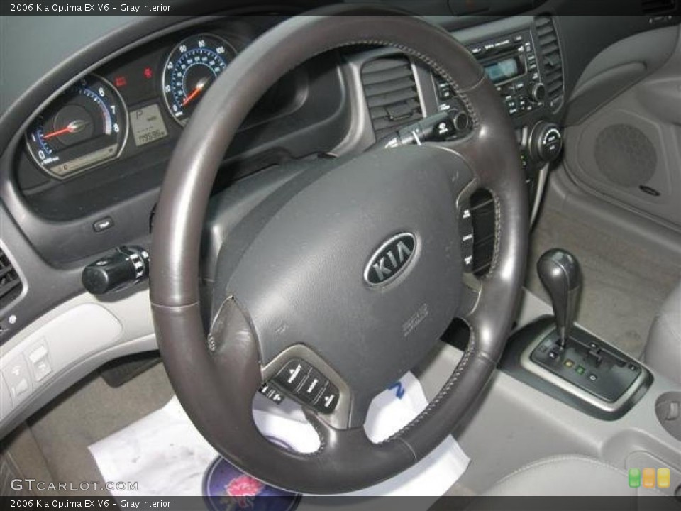 Gray Interior Steering Wheel for the 2006 Kia Optima EX V6 #45806881