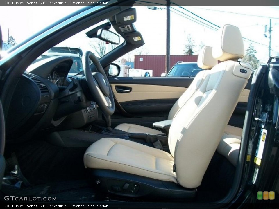 Savanna Beige Interior Photo for the 2011 BMW 1 Series 128i Convertible #45807197