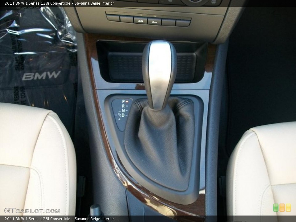 Savanna Beige Interior Transmission for the 2011 BMW 1 Series 128i Convertible #45807245