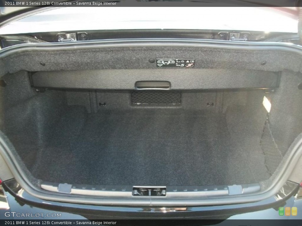 Savanna Beige Interior Trunk for the 2011 BMW 1 Series 128i Convertible #45807249
