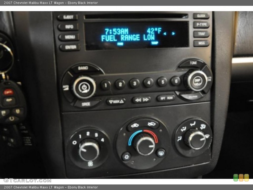 Ebony Black Interior Controls for the 2007 Chevrolet Malibu Maxx LT Wagon #45808125