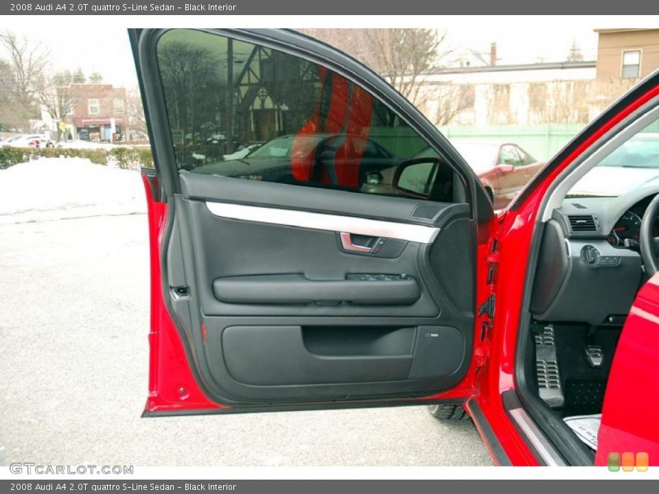 Black Interior Door Panel for the 2008 Audi A4 2.0T quattro S-Line Sedan #45809895
