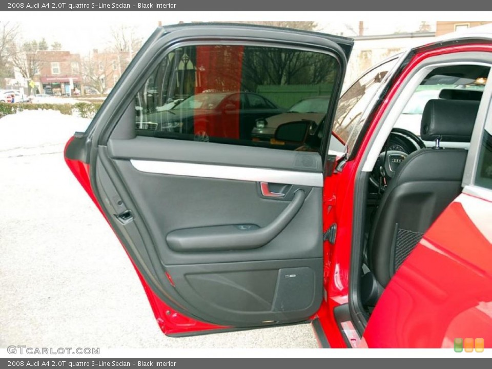 Black Interior Door Panel for the 2008 Audi A4 2.0T quattro S-Line Sedan #45809903