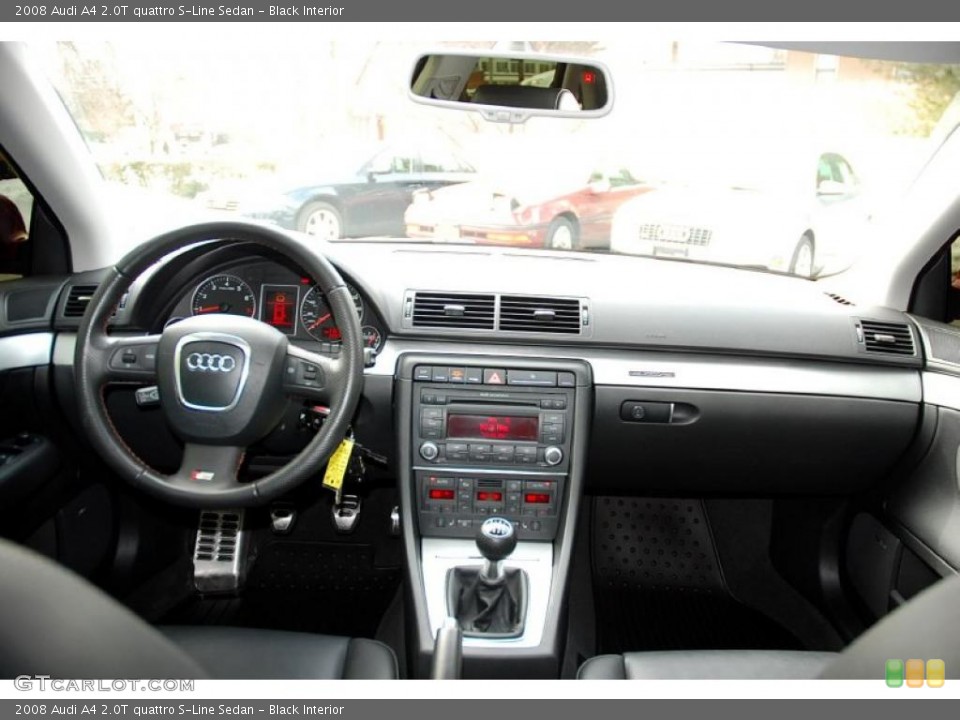 Black Interior Dashboard for the 2008 Audi A4 2.0T quattro S-Line Sedan #45809963