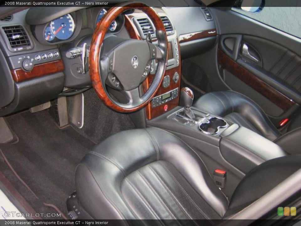 Nero 2008 Maserati Quattroporte Interiors