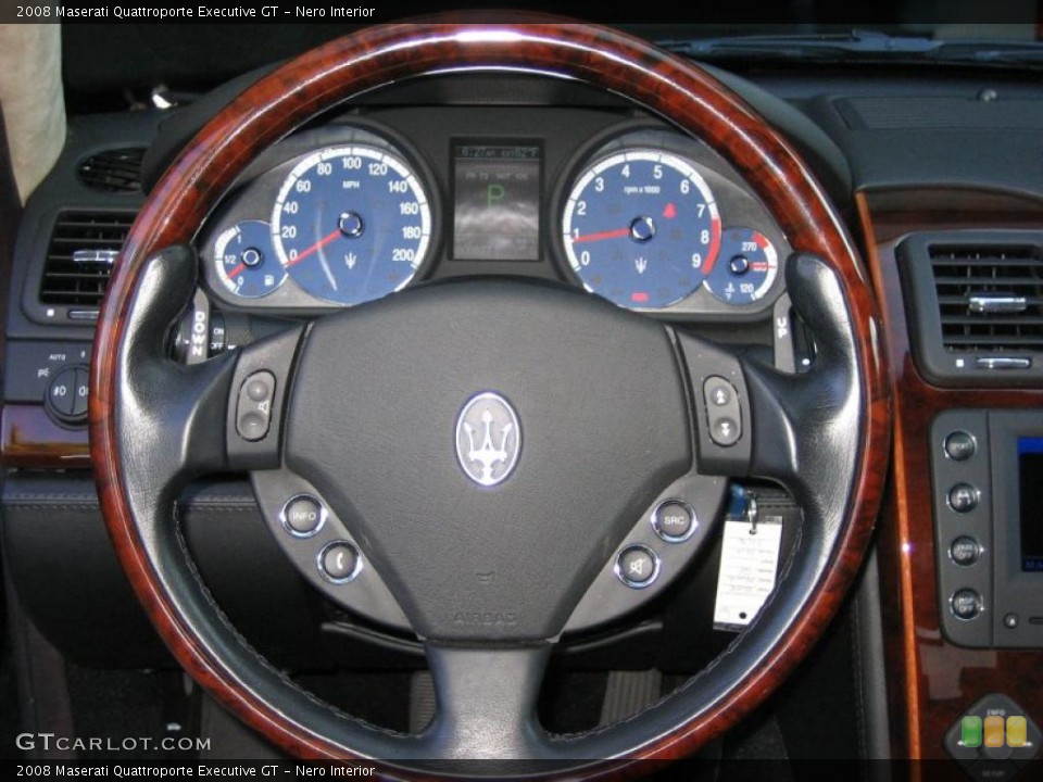Nero Interior Steering Wheel for the 2008 Maserati Quattroporte Executive GT #45811137