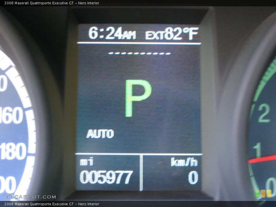 Nero Interior Gauges for the 2008 Maserati Quattroporte Executive GT #45811161