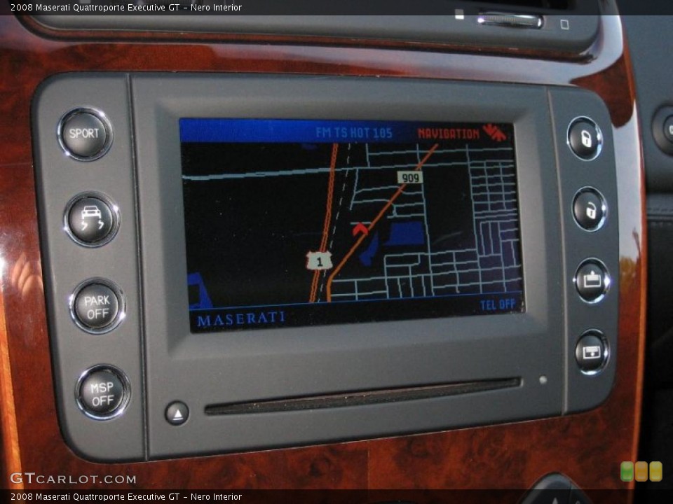 Nero Interior Navigation for the 2008 Maserati Quattroporte Executive GT #45811193
