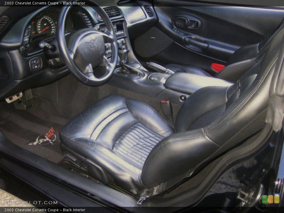 Black Interior Photo for the 2003 Chevrolet Corvette Coupe #45811469